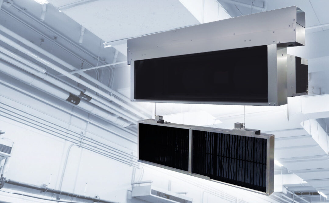 工場・倉庫のエアコンのフィルター清掃。高所作業をラクにするコツ